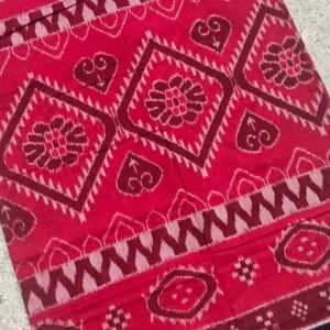 Red black dashing combination saree